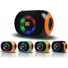 Yumax Oval Kablosuz Bluetooth Hoparlör Rgb Işıklı Mini Speaker Pc Hoparlör Taşınabilir
