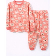 Seçkin Baby Ayı ve Tilki Desenli Kız Çocuk Pijama Takımı