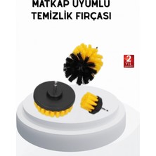 Marsilyan 3’lü Matkap Temizlik Fırçası Seti – Banyo, Mutfak ve Araç Jantı Için Etkili