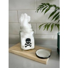 Atölye Merdiven Kurukafa Dekoratif Pamuk Kavanozu Modern Pamukluk