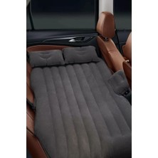 Skygo Araç Içi Şişme Yatak Araba ve Kamp Yatağı Çanta Elektrikli Pompa Tamir Kiti ve Yastıklı Yatak Seti