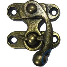 Skygo Kancalı Yay Gözü, Ahşap Kutu Klipsi - Küçük, Antik, 100 Adet