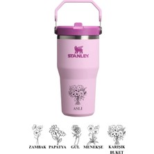 Stanley Kişiselleştirilmiş The Iceflow Flip Straw 2.0 Tumbler 060 L 30OZ Termos Özel Isimli