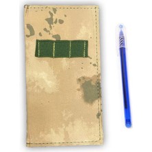 Kordak Jandarma Çöl Kamuflaj Ince Taktik Defter – 3'lü Kalem Yuvalı ve Kareli (17X9 Cm)