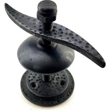 Skygo Antika Tarz Dekoratif Pirinç Pervane Panjur Stoperi - 110X110 Mm, Oksit