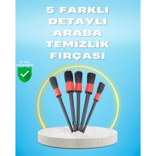 Marsilyan 5'li Araba Temizlik Fırçaları-Farklı Boyutlu Fırçalarla Derinlemesine Temizlik