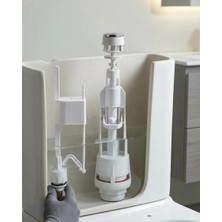 Astraltech Basmalı Vitrifiye Rezervuar Iç Takımı Ayarlanabilir Sessiz Dolumlu Klozet Rezervuar Mekanizması