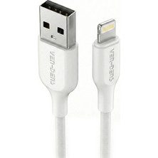 Ven-Dens VD-DC20L Premium Lightning Şarj Kablosu, 2.4A Hızlı Şarj