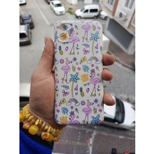 Hedesa Tech Vivo Y35 Uyumlu Içi Kadife Baskılı Krem Telefon Kılıfı