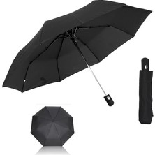 Skygo Tam Otomatik 8 Telli Siyah Şemsiye