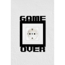 To Design Lab Game Over - Gamer Oyuncu Temalı Dekoratif Priz Anahtar Çerçevesi