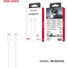 Ven-Dens VD-DC21CL Premium Type-C To Lightning Şarj ve Data Kablosu