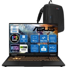 Asus Tuf Gaming F16 FX608JH 13.nesil Intel İ5-13450HX 32GB Ddr5 512GB SSD 8GB/RTX5050 115W 165Hz 16"wuxga Fhd+ 300NITS IPS WIN11 Pro Gaming Bilg. WRV082+CIMETEÇANTA