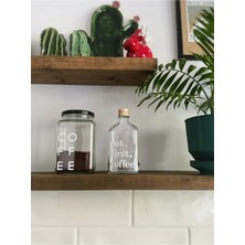 Atölye Merdiven 2li Set Cam Kahve Kavanozu ve Cold Brew Şişesi Dekoratif 1000 ml Pinterest Kavanozu