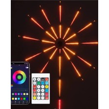 Astraltech Uygulama Destekli Rgb LED Hai Fişek Duvar Aydınlatması