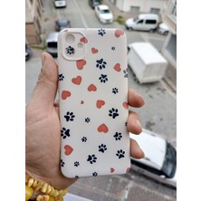 Hedesa Tech Samsung A34 Uyumlu Içi Kadife Baskılı Krem Telefon Kılıfı