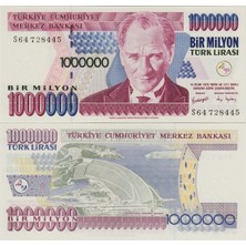 Banknoting 7. Emisyon 3. Tertip 1.000.000 Lira S64 Çil.