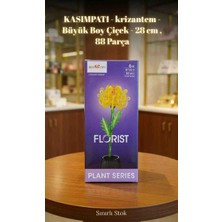 Kobe Kasımpatı - Krizantem Çiçeği Blok Seti 🌸 Çiçek LEGO Bricks Benzeri Blok | 88 Parça | 28 cm Boy3