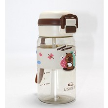 Marsilyan Kapibara (Capybara) Desenli Silikon Kılıflı Çocuk Matarası ALK4652