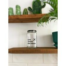 Atölye Merdiven Macera Kumbarası Cam Dekoratif Erzak Kahve Çay Anı Fotoğraf Para Kavanozu 850 cc Dekoratif Kavanoz