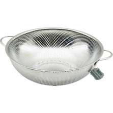 Marsilyan 28CM  Metal Kulplu  Çelik Sepet Süzgeç Ince Tel Ayaklı (4887)
