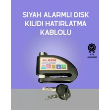 Marsilyan- Yüksek Sesli 110DB Çelik Disk Kilidi Su Geçirmez