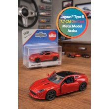 Toyfest Siku Jaguar F-Type R Kırmızı Metal Diecast Spor Araba Açılır Kapı Koleksiyon Model Oyuncak 7.7 cm