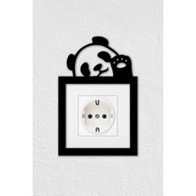To Design Lab Panda Temalı Dekoratif Priz Anahtar Çerçevesi