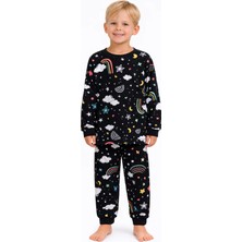 Mini Stella Kids Gece Temalı Erkek Çocuk Pijama Takımı