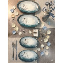 Güral Porselen Nesrin 1341 6 Parça Kayık ve Sunum Seti