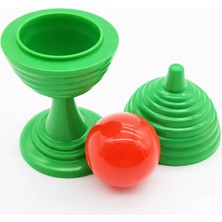 Skygo Yeşil Renk Sihirli Kupa Top Kaybetme Oyunu 7 cm