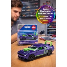 Toyfest Siku 1572 Dodge Challenger Hellcat Custom Metal Model Araba Açılır Kapı Spor Araba Oyuncak 8.5 cm