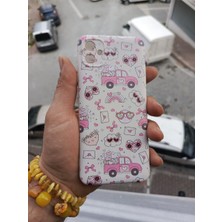 Hedesa Tech Samsung  A17 Uyumlu Içi Kadife Baskılı Krem Telefon Kılıfı