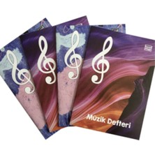 30 Yaprak Büyük Müzik Defteri Sevinç