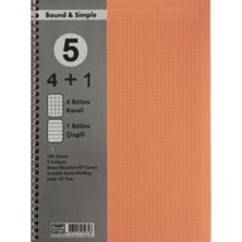 125 Yaprak Pp Kapak Ayraçlı Defter Sevinç 1 Adet