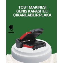 Astraltech 2000 Watt Teflon Tost Makinesi – Geniş Plaka, Ayarlanabilir Isı, Kolay Temizlik
