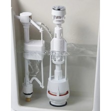 Astraltech Basmalı Klozet Rezervuar Iç Mekanizması Ayarlanabilir Su Seviyeli Tahliye Sistemi