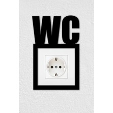 To Design Lab Wc Temalı Dekoratif Priz Anahtar Çerçevesi