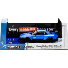 Toyfest Tarmac Works 1/64 Nissan Skyline (R32) Widebody Tarmac Works 10TH Anniversary - Designed By Jon Sibal