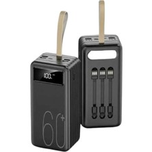 Astraltech Hızlı Şarj 4 Çıkışlı Powerbank 60.000 Mah Taşınabilir Dijital Göstergeli