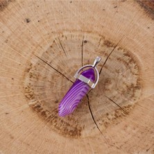 Zero Land Hnrlishp Akik Point Kolye Ucu-Mor