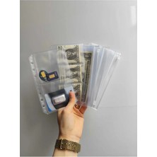 6 Delikli A6 Şeffaf 5'li Karma Set - Fermuarlı ve Bölmeli Dosya