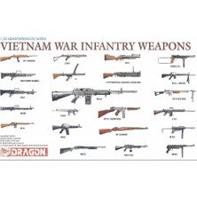 Dragon 3818, 1/35 44 Adet Vietnam Savaşı Piyade Silahları Plastik Maketi