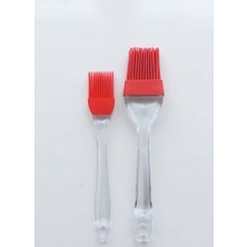 Cozley Premium 2'li Silikon Yumurta Fırçası Seti - Büyük & Küçük Boy Şeffaf Saplı