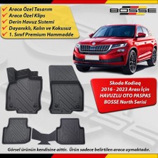 Skoda Kodiaq Paspas Araca Özel 2016-2023 Arası Için Derin Havuzlu Paspas Bosse North Serisi