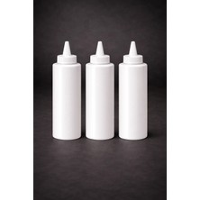 İstanbul Horeca Sosluk Sıkma Şişesi 3 Adet 500 ml Bpa Free Mayonez Sos Şişesi Endüstriyel Kullanım