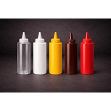 İstanbul Horeca Sosluk Sıkma Şişesi 250 ml 5li Set Bpa Free