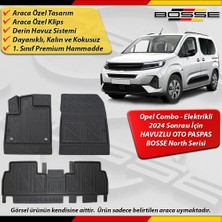 Opel Combo Elektrikli Paspas Araca Özel 2024 ve Sonrası Derin Havuzlu Paspas Bosse North Serisi