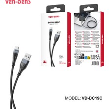 Ven-Dens VD-DC19C Premium Hızlı Şarj ve Veri Kablosu Type-C