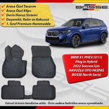 Bmw X1 Serisi Paspas U11 Hybrid Phev Araca Özel 2022 Sonrası Için Derin Havuzlu Paspas Bosse North Serisi